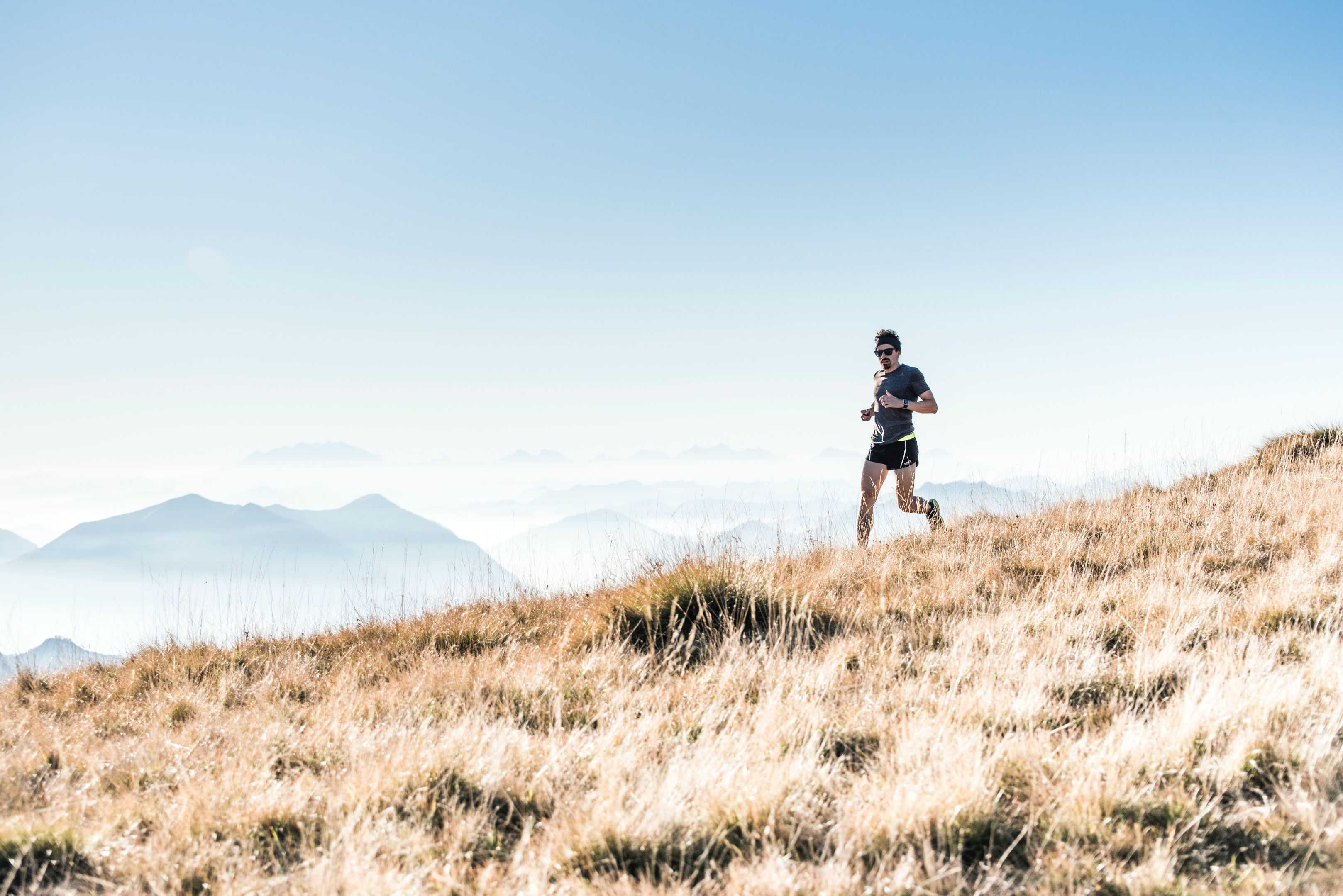 Running in the mountains